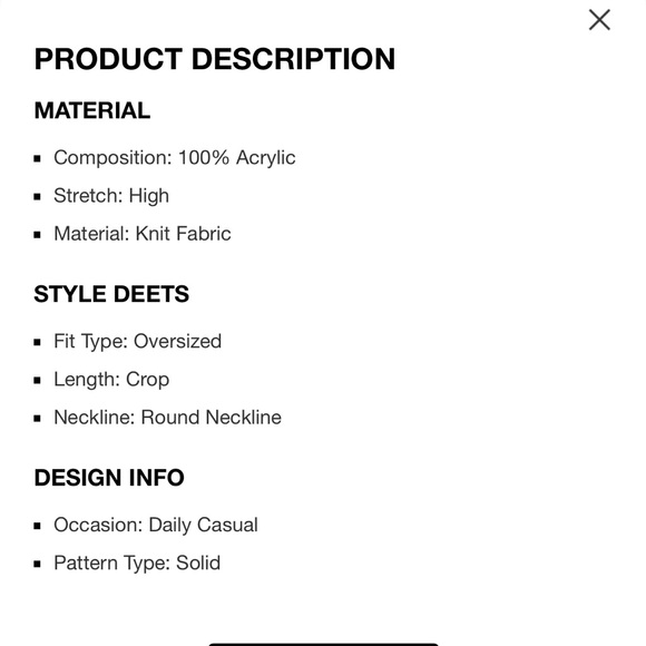 CIDER NWOT LACE TRIM CROCHET BUTTON KNITTED CROP TOP CURVE & PLUS - Picture 9 of 9